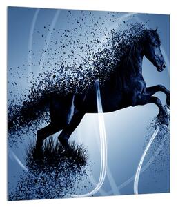 Moderní obraz koně (30x30 cm)