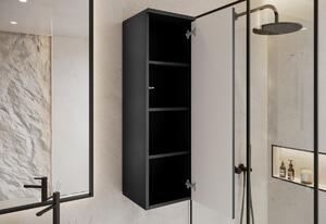 Závěsná koupelnová skříňka DAKI 30x100x30, černá