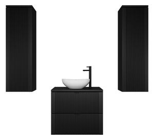 Koupelnová sestava s umyvadlem DAKI, černá