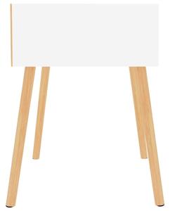 Noční stolek Bonhill - 40x40x56 cm | bílý s vysokým leskem