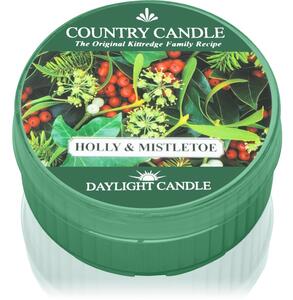 Country Candle Holly & Mistletoe čajová svíčka 42 g
