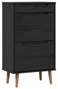 Skříň na obuv MOLDE 59,5 x 35 x 103 cm Masivní borovicové dřevo