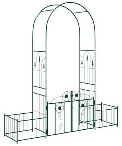 Zahradní oblouk se zámkem Zelená 203 x 50 x 218 cm