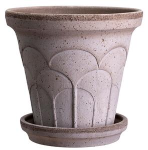 Bergs Potter Terakotový květináč Fleur Grey - 16 cm BP151