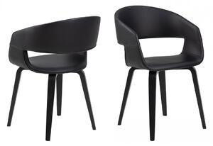ACTONA Židle s opěrkou Nova černá 77 × 49.5 × 52.5 cm
