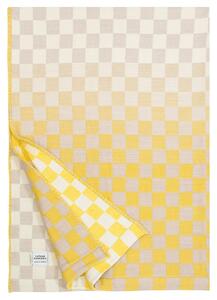Merino deka Shakki 130x180, béžovo-žluto-bílá