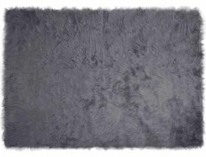 Koberec z umělé ovčí kožešiny TAFALLA Antracitová 140 x 200 cm