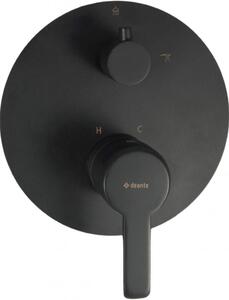 DEANTE - Arnika černá - Sprchová baterie, podomítková, se sprchovým spínačem BQA_N44P