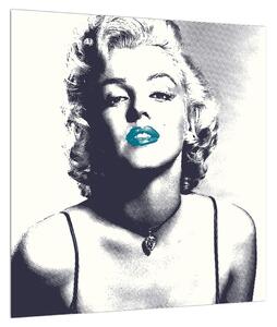 Obraz Marilyn Monroe s modrými rty (40x40 cm)