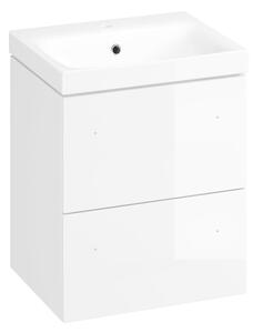 Koupelnová skříňka s umyvadlem Cersanit Medley 50x59x40 cm bílá lesk S801-353-DSM