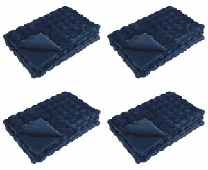 Protiskluzová deka z umělé králičí kožešiny Olite 4 pcs