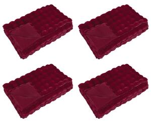 Protiskluzová deka z umělé králičí kožešiny Olite 4 pcs