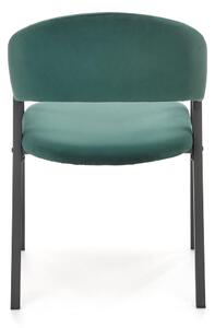 Jídelní židle Zayne, zelená / černá
