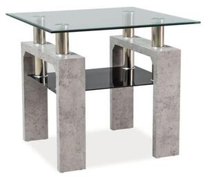Konferenční stolek Lisa IV, čirá / šedá