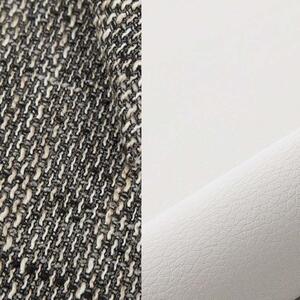 Rozkládací rohová sedačka PABLO šedá melír / bílá