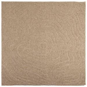 Kusové koberce Moiré AGIRA Přírodní 120 x 120 cm Polyester