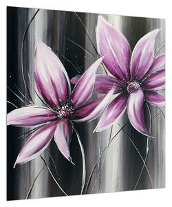 Moderní obraz květů (50x50 cm)