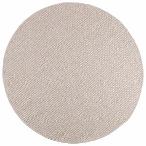 Kusové koberce Kulatý FARO Krémová Ø 120 CM Polyester