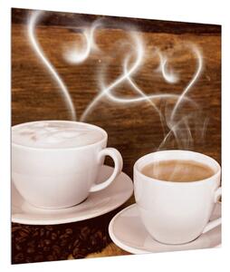 Obraz šálků kávy (50x50 cm)