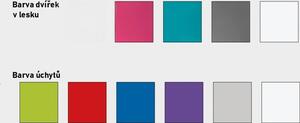 Casarredo Dětská šatní skříň GULLIWER 1 výběr barev | Vyberte si barvu úchytu:: dom-uch-červená,barva: dom-tyrkys-lesk