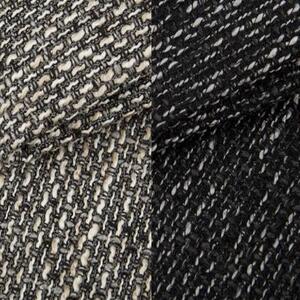 Rozkládací rohová sedačka TORNADO černá melír /šedá melír + TABURETY