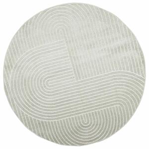 Kusové koberce Kulatý PALMERAS Zelená Ø 160 CM Polyester