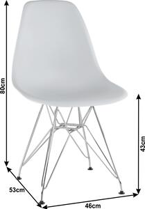 Tempo Kondela Plastová jídelní židle ANISA NEW, bílá
