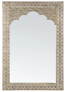 Kovové nástěnné zrcadlo 60 x 90 cm zlaté PALI