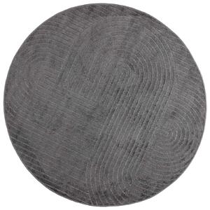 Kusové koberce Kulatý PALMERAS Antracit Ø 160 CM Polyester