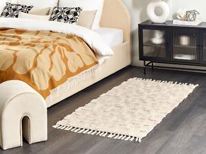 Bavlněný koberec 80 x 150 cm béžový ITANAGAR