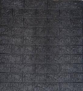 Grace 3D obklad pěnový Cihla černá (770x700mm) samolepící