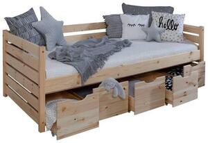 POSTEL S ÚLOŽNÝM PROSTOREM, 90/200 cm, přírodní barvy MID.YOU - Online Only dětské postele, Online Only