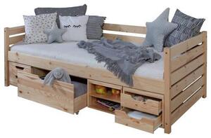 POSTEL S ÚLOŽNÝM PROSTOREM, 90/200 cm, přírodní barvy MID.YOU - Online Only dětské postele, Online Only