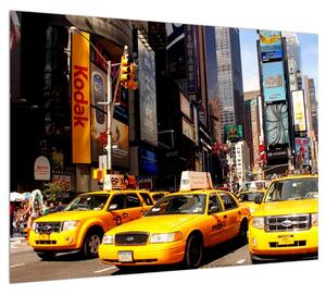 Obraz žlutých taxíků v NY (70x50 cm)
