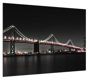 Noční obraz mostu (70x50 cm)