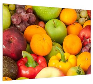 Obraz ovoce a zeleniny (70x50 cm)