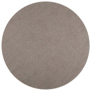 Kusové koberce Kulatý LUGO Krémová a Taupe Ø 160 CM Polyester