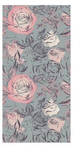Tapeta - Růže v šedém pozadí