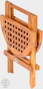 FaKOPA s. r. o. PICNIC - skládací stolek z teaku Ø 50 cm
