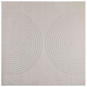 Kusové koberce Čtvercový GALATI Krémová 200 x 200 cm Polyester