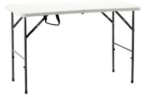Garden Line Skládací cateringový stůl PEGGY 120 cm bílý