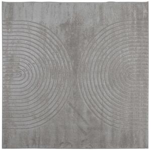 Kusové koberce Čtvercový GALATI Šedý 200 x 200 cm Polyester