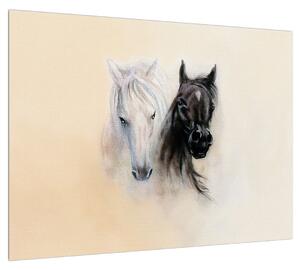 Malovaný obraz koní (70x50 cm)