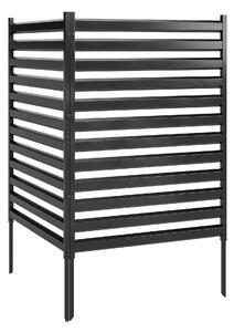 Outsunny zahradní plot 2 panely 152 × 91 cm – kovový panel pro soukromí s nosníky a krytkami, zapojovací dekorativní panely odolné proti korozi, bez k