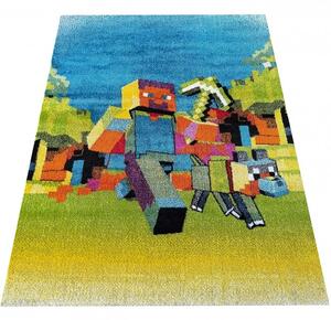 Makro Abra Dětský kusový koberec Mondo 105 Minecraft vícebarevný Rozměr: 120x170 cm