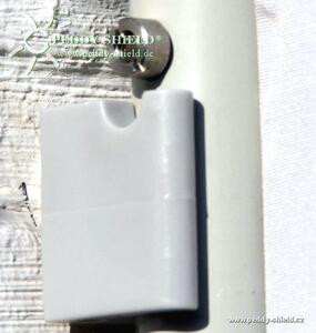 Peddy Shield 1x rám – větruodolný skládací paraván – barva světle stříbrnošedá
