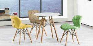 Casarredo Designová jídelní židle BOSSE, žlutá