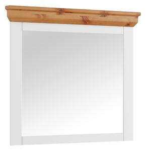 Zrcadlo Marone Elite 80x109 cm, bílé, masiv, borovice