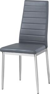 Casarredo Jídelní židle HRON IV šedá/chrom