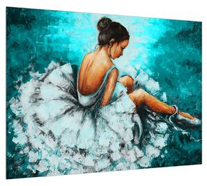 Obraz sedící baletky (70x50 cm)